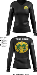 DET 6 CO F 3 BN 485 REGT 94978592 Women's Long Sleeve V-neck Shirt - 3