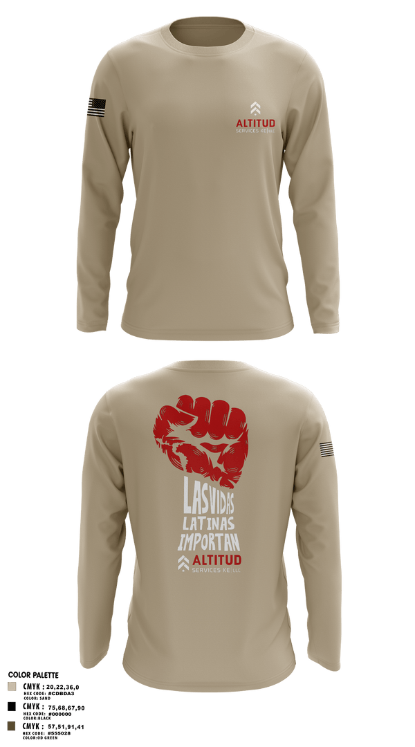Long Sleeve Performance Shirt, Altitud Services, Army, Teamtime, Team time, sublimation, custom sports apparel, team uniforms, spirit wear, spiritwear, sports uniforms, custom shirts, team store, custom team store, fundraiser sports, apparel fundraiser