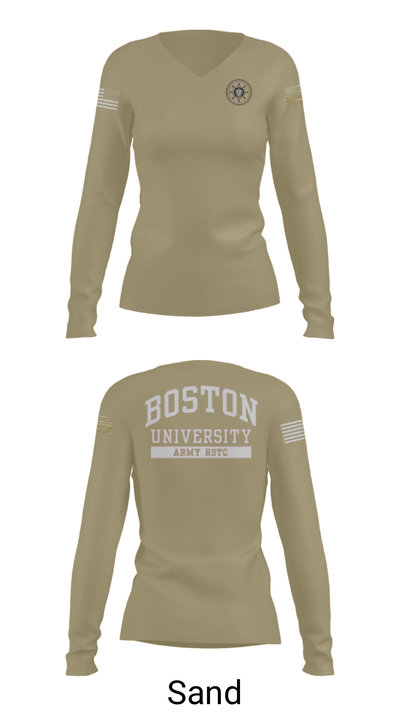 MMA ROTC 42727099 Women's Long Sleeve V-neck Shirt - 42
