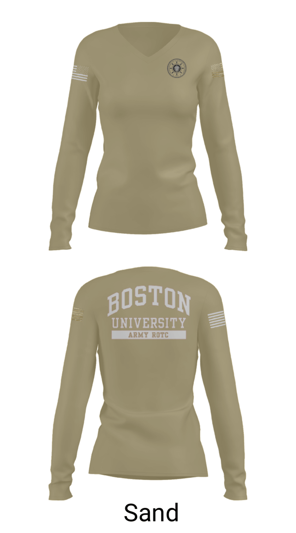 Women's Long Sleeve Vneck Shirt, , Army, Teamtime, Team time, sublimation, custom sports apparel, team uniforms, spirit wear, spiritwear, sports uniforms, custom shirts, team store, custom team store, fundraiser sports, apparel fundraiser