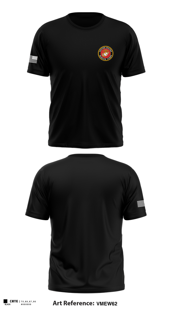 Short Sleeve Performance Shirt, 3rd Battalion 6th Marines Kilo Company, Marines, Teamtime, Team time, sublimation, custom sports apparel, team uniforms, spirit wear, spiritwear, sports uniforms, custom shirts, team store, custom team store, fundraiser sports, apparel fundraiser