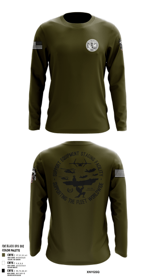 Long Sleeve Performance Shirt, SE Staging Facility, Navy, Teamtime, Team time, sublimation, custom sports apparel, team uniforms, spirit wear, spiritwear, sports uniforms, custom shirts, team store, custom team store, fundraiser sports, apparel fundraiser