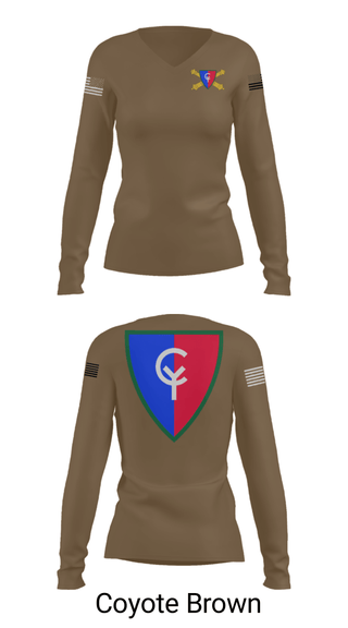 Women's Long Sleeve Vneck Shirt, , National Guard, Teamtime, Team time, sublimation, custom sports apparel, team uniforms, spirit wear, spiritwear, sports uniforms, custom shirts, team store, custom team store, fundraiser sports, apparel fundraiser