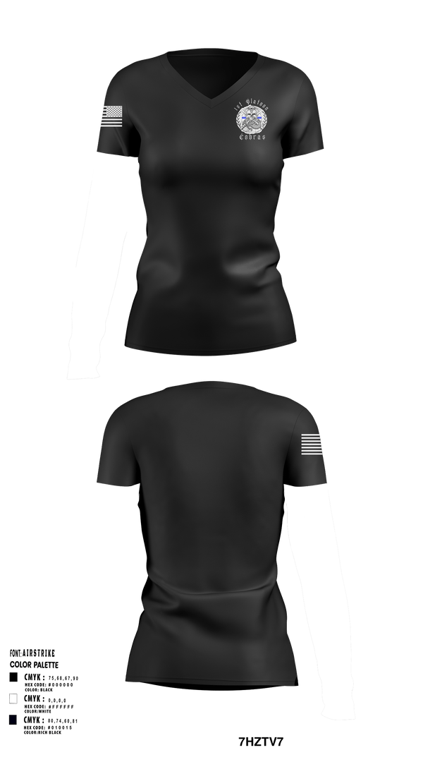 Women's Short Sleeve Vneck Shirt, 1st Platoon Cobras, Army, Teamtime, Team time, sublimation, custom sports apparel, team uniforms, spirit wear, spiritwear, sports uniforms, custom shirts, team store, custom team store, fundraiser sports, apparel fundraiser