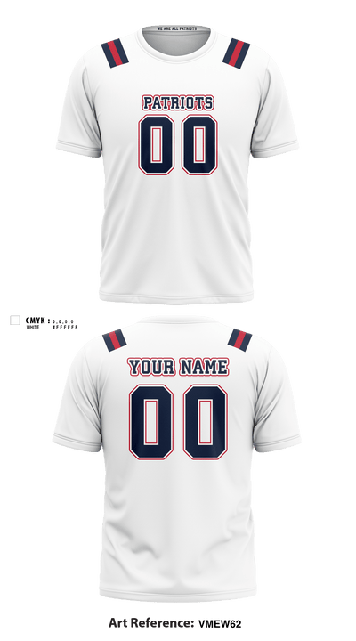Merrimack Valley Flag Football 51050424 Short Sleeve Performance Shirt - 6