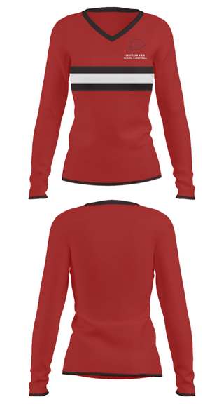 Women's Long Sleeve Vneck Shirt, Chopticon High School  Basketball, Men's Basketball, Teamtime, Team time, sublimation, custom sports apparel, team uniforms, spirit wear, spiritwear, sports uniforms, custom shirts, team store, custom team store, fundraiser sports, apparel fundraiser