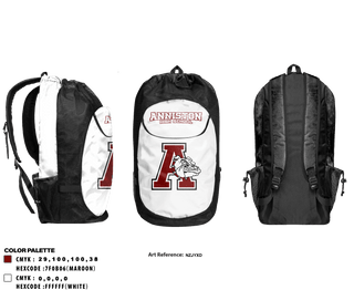 Gear Bag, Anniston High School, Spirit Store, Teamtime, Team time, sublimation, custom sports apparel, team uniforms, spirit wear, spiritwear, sports uniforms, custom shirts, team store, custom team store, fundraiser sports, apparel fundraiser