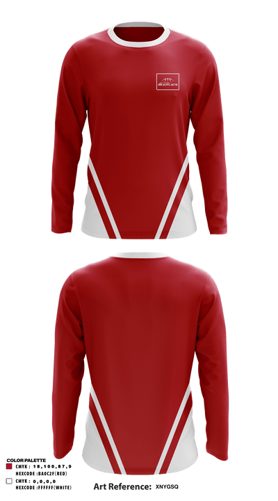 Beth Haven Bearcats 478141 Long Sleeve Performance Shirt - 1