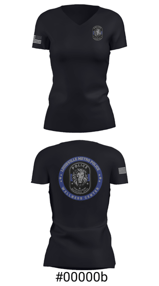 Women's Short Sleeve Vneck Shirt, , Police, Teamtime, Team time, sublimation, custom sports apparel, team uniforms, spirit wear, spiritwear, sports uniforms, custom shirts, team store, custom team store, fundraiser sports, apparel fundraiser