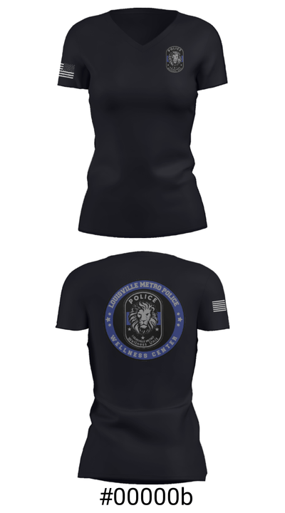 LMPD WELLNESS UNIT 57216807 Women's Short Sleeve V-neck Shirt - 4