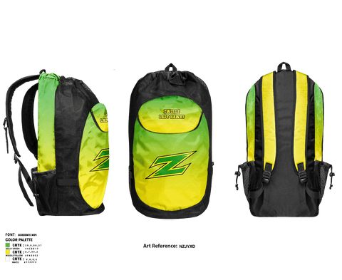 Gear Bag, Zwolle Lady Hawks, Women's Basketball, Teamtime, Team time, sublimation, custom sports apparel, team uniforms, spirit wear, spiritwear, sports uniforms, custom shirts, team store, custom team store, fundraiser sports, apparel fundraiser