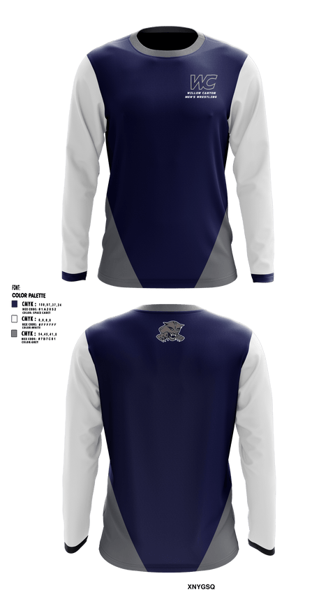 Long Sleeve Performance Shirt, Willow Canyon High School Wrestling, Wrestling, Teamtime, Team time, sublimation, custom sports apparel, team uniforms, spirit wear, spiritwear, sports uniforms, custom shirts, team store, custom team store, fundraiser sports, apparel fundraiser