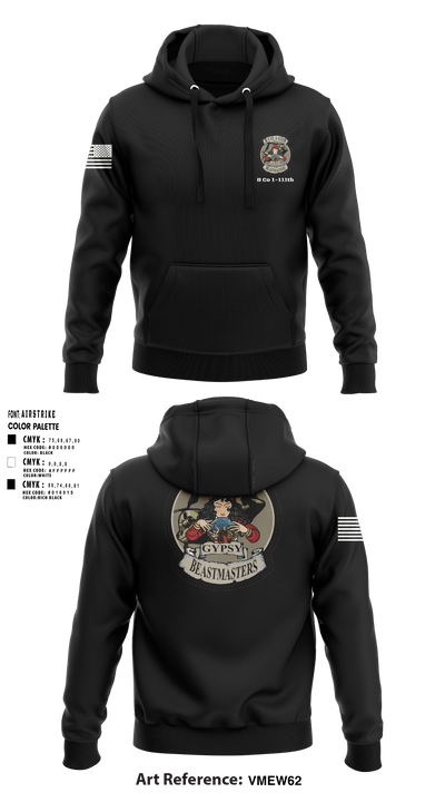 B Co 1-111th 52041982 Hoodie - 1