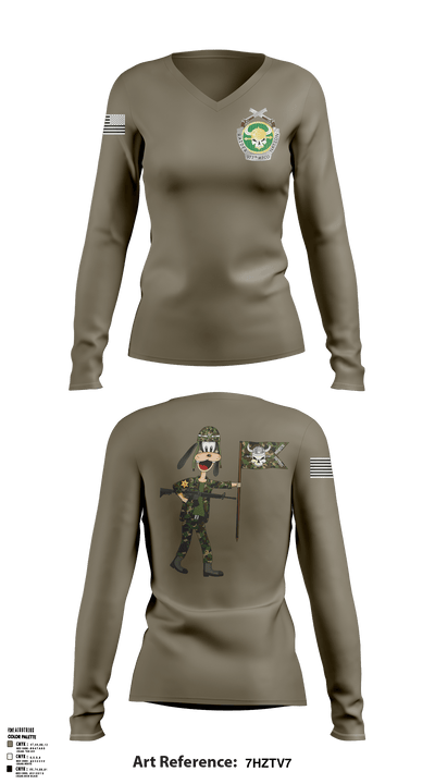 HQ/977 MP Company 16106573 Women's Long Sleeve V-neck Shirt - 1