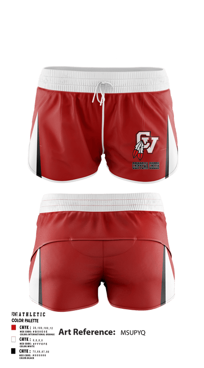 Chippewa Valley High School Cheer 82434934 Women's Shorts - 1