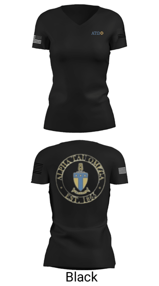 Women's Short Sleeve Vneck Shirt, , Army, Teamtime, Team time, sublimation, custom sports apparel, team uniforms, spirit wear, spiritwear, sports uniforms, custom shirts, team store, custom team store, fundraiser sports, apparel fundraiser
