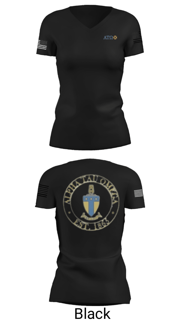 Women's Short Sleeve Vneck Shirt, , Army, Teamtime, Team time, sublimation, custom sports apparel, team uniforms, spirit wear, spiritwear, sports uniforms, custom shirts, team store, custom team store, fundraiser sports, apparel fundraiser