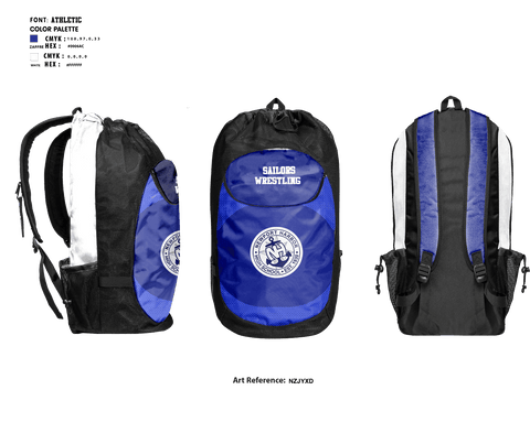 Gear Bag, Sailors, Wrestling, Teamtime, Team time, sublimation, custom sports apparel, team uniforms, spirit wear, spiritwear, sports uniforms, custom shirts, team store, custom team store, fundraiser sports, apparel fundraiser
