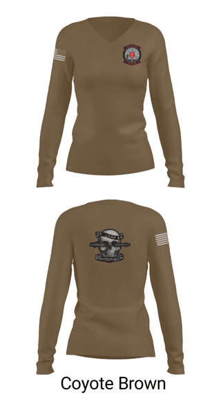 Women's Long Sleeve Vneck Shirt, , Marines, Teamtime, Team time, sublimation, custom sports apparel, team uniforms, spirit wear, spiritwear, sports uniforms, custom shirts, team store, custom team store, fundraiser sports, apparel fundraiser