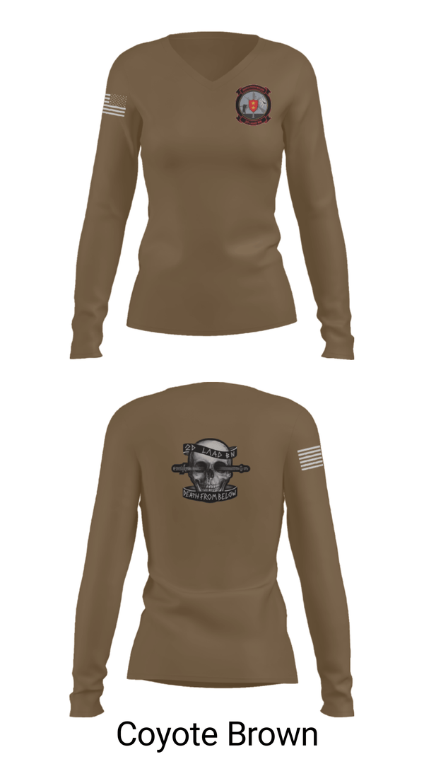 Women's Long Sleeve Vneck Shirt, , Marines, Teamtime, Team time, sublimation, custom sports apparel, team uniforms, spirit wear, spiritwear, sports uniforms, custom shirts, team store, custom team store, fundraiser sports, apparel fundraiser