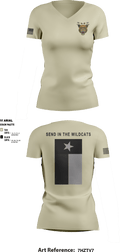 Alpha Company 4th Battalion 2nd Brigade 33999418 Women's Short Sleeve V-neck Shirt - 1