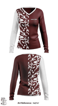 Eagle View Elementary School 52180619 Women's Long Sleeve V-neck Shirt - 1