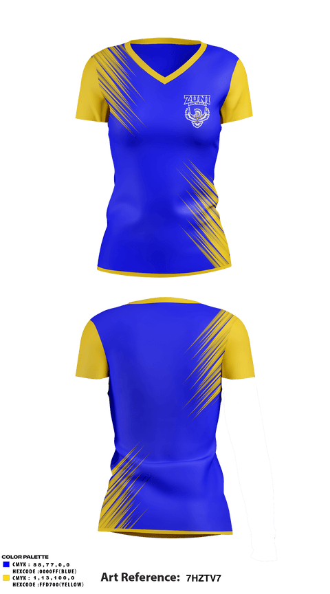 Women's Short Sleeve Vneck Shirt, Zuni High School Softball, Softball, Teamtime, Team time, sublimation, custom sports apparel, team uniforms, spirit wear, spiritwear, sports uniforms, custom shirts, team store, custom team store, fundraiser sports, apparel fundraiser
