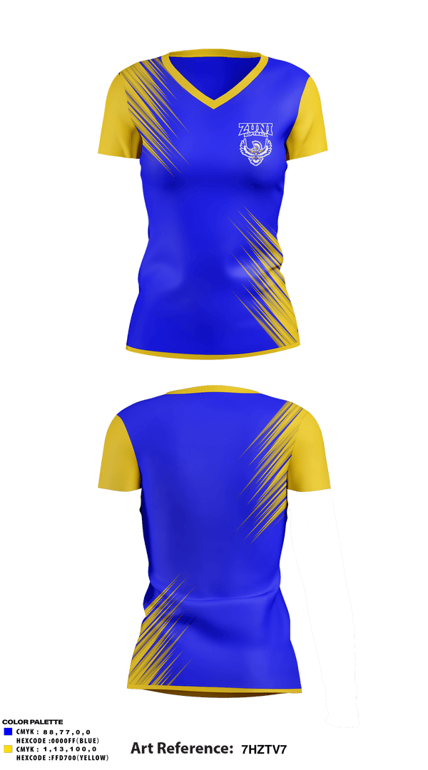 Women's Short Sleeve Vneck Shirt, Zuni High School Softball, Softball, Teamtime, Team time, sublimation, custom sports apparel, team uniforms, spirit wear, spiritwear, sports uniforms, custom shirts, team store, custom team store, fundraiser sports, apparel fundraiser