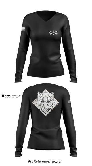 Women's Long Sleeve Vneck Shirt, , Army, Teamtime, Team time, sublimation, custom sports apparel, team uniforms, spirit wear, spiritwear, sports uniforms, custom shirts, team store, custom team store, fundraiser sports, apparel fundraiser