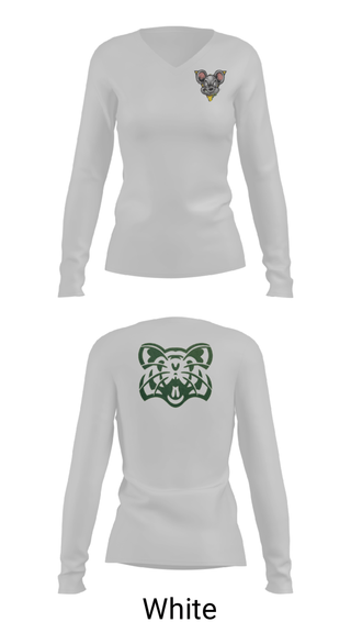 Women's Long Sleeve Vneck Shirt, Huron High School Golf, Golf, Teamtime, Team time, sublimation, custom sports apparel, team uniforms, spirit wear, spiritwear, sports uniforms, custom shirts, team store, custom team store, fundraiser sports, apparel fundraiser