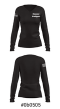 Honey Badger 62726640 Women's Long Sleeve V-neck Shirt - 35