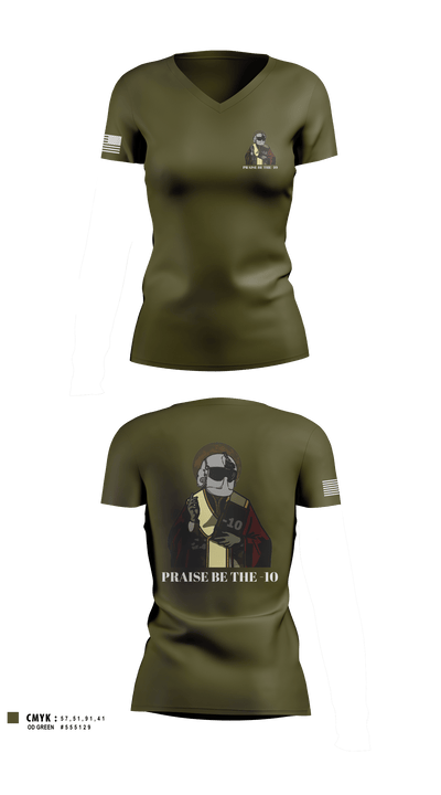 Cannibals 49755658 Women's Short Sleeve V-neck Shirt - 2
