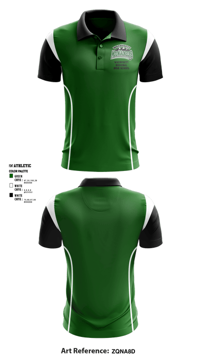 Wachusett Regional High School Ice Hockey 65785917 Short Sleeve Performance Polo - 1