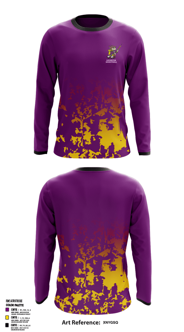 Long Sleeve Performance Shirt, Lexington High School Basketball, Men's Basketball, Teamtime, Team time, sublimation, custom sports apparel, team uniforms, spirit wear, spiritwear, sports uniforms, custom shirts, team store, custom team store, fundraiser sports, apparel fundraiser