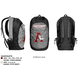 Gear Bag, Anniston High School, Spirit Store, Teamtime, Team time, sublimation, custom sports apparel, team uniforms, spirit wear, spiritwear, sports uniforms, custom shirts, team store, custom team store, fundraiser sports, apparel fundraiser