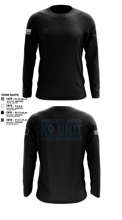 K9 Unit 27578074 Long Sleeve Performance Shirt - 12
