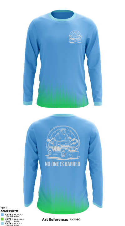TAXI UP 11162798 Long Sleeve Performance Shirt - 1
