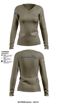 Eagle-6 Studios 4013441 Women's Long Sleeve V-neck Shirt - 1