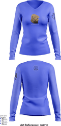 RB FOODS OF GA , INC 61854668 Women's Long Sleeve V-neck Shirt - 2