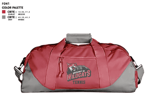 Duffle Bag, Mount Si High School Tennis, Tennis, Teamtime, Team time, sublimation, custom sports apparel, team uniforms, spirit wear, spiritwear, sports uniforms, custom shirts, team store, custom team store, fundraiser sports, apparel fundraiser