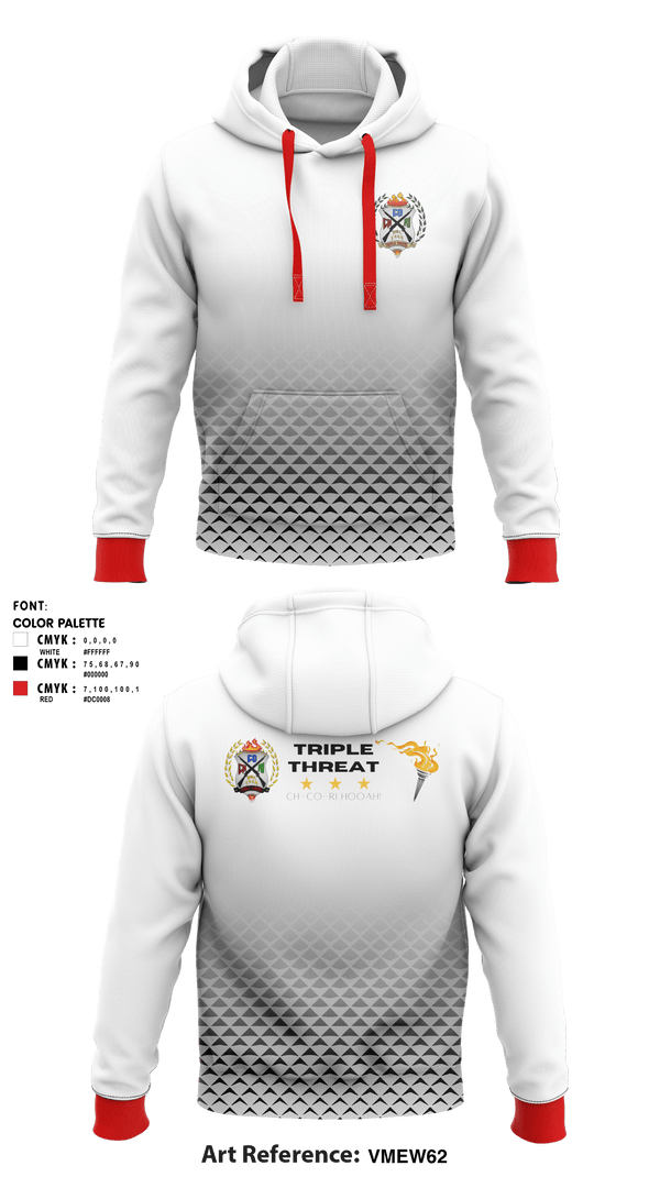 Hoodie, Triple Threat, Spirit Store, Teamtime, Team time, sublimation, custom sports apparel, team uniforms, spirit wear, spiritwear, sports uniforms, custom shirts, team store, custom team store, fundraiser sports, apparel fundraiser