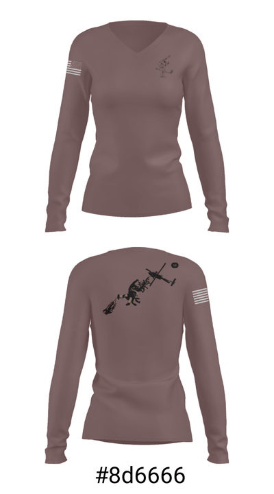 Platoon 2-1-1 26077523 Women's Long Sleeve V-neck Shirt - 37