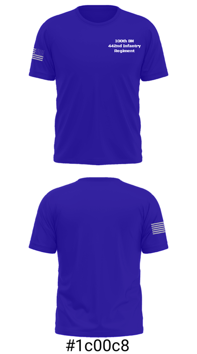100th BN 442nd Infantry Regiment 86811779 Short Sleeve Performance Shirt - 30