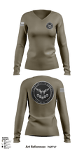 FMF Tactical Grid 52624350 Women's Long Sleeve V-neck Shirt - 55