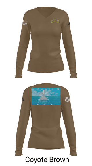 Women's Long Sleeve Vneck Shirt, , Navy, Teamtime, Team time, sublimation, custom sports apparel, team uniforms, spirit wear, spiritwear, sports uniforms, custom shirts, team store, custom team store, fundraiser sports, apparel fundraiser