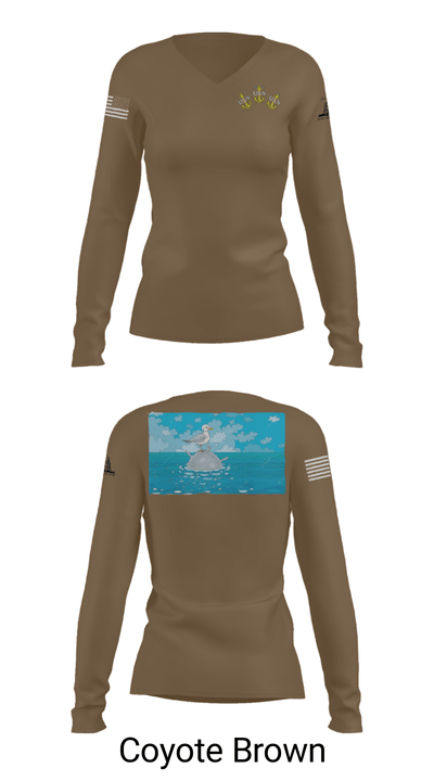 EOD GROUP TWO CHIEF’S MESS 26436916 Women's Long Sleeve V-neck Shirt - 38