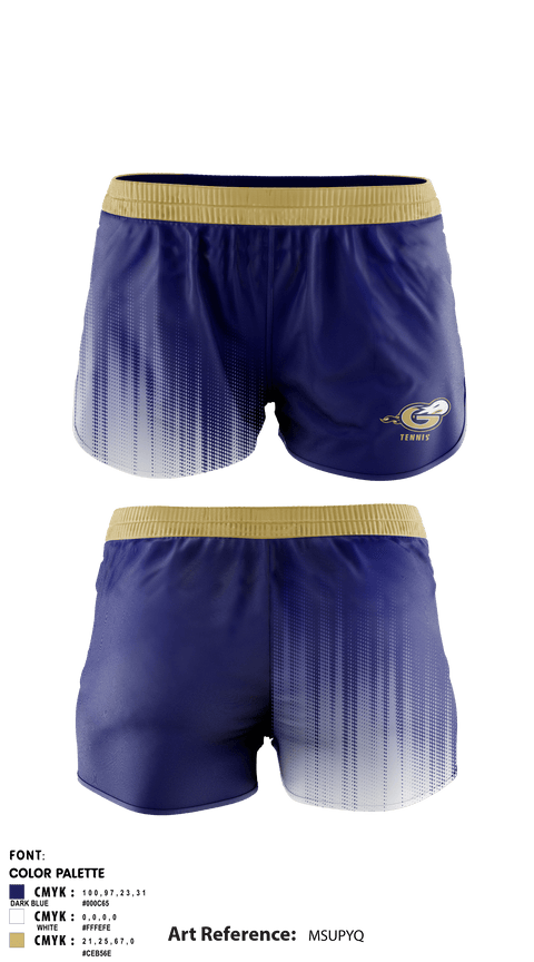 Women's Shorts, Granby High School Tennis, Tennis, Teamtime, Team time, sublimation, custom sports apparel, team uniforms, spirit wear, spiritwear, sports uniforms, custom shirts, team store, custom team store, fundraiser sports, apparel fundraiser