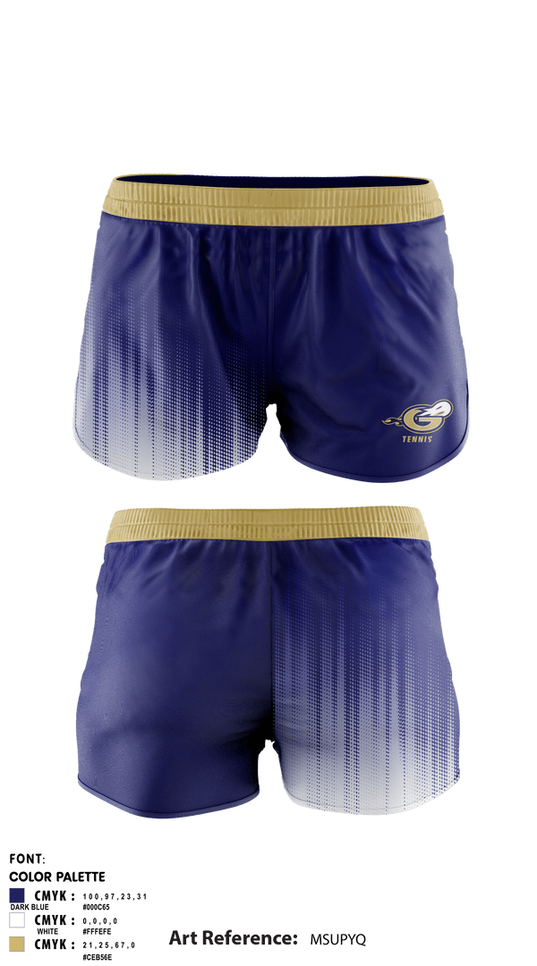 Women's Shorts, Granby High School Tennis, Tennis, Teamtime, Team time, sublimation, custom sports apparel, team uniforms, spirit wear, spiritwear, sports uniforms, custom shirts, team store, custom team store, fundraiser sports, apparel fundraiser