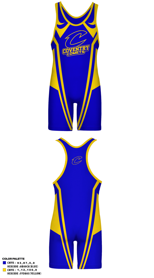 Wrestling Singlet, Coventry Comets Wrestling, Wrestling, Teamtime, Team time, sublimation, custom sports apparel, team uniforms, spirit wear, spiritwear, sports uniforms, custom shirts, team store, custom team store, fundraiser sports, apparel fundraiser