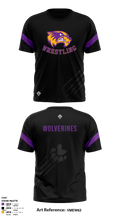 Bayfield High School Wolverine Wrestling 12563636 Short Sleeve Rash Guard Shirt - 2